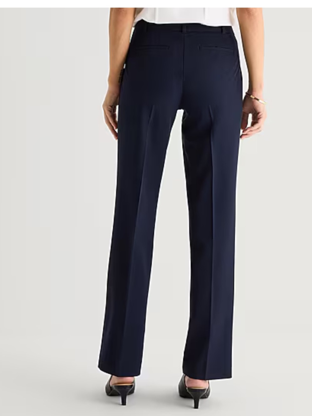 Liz Claiborne Dark Navy Audra Trousers (D)